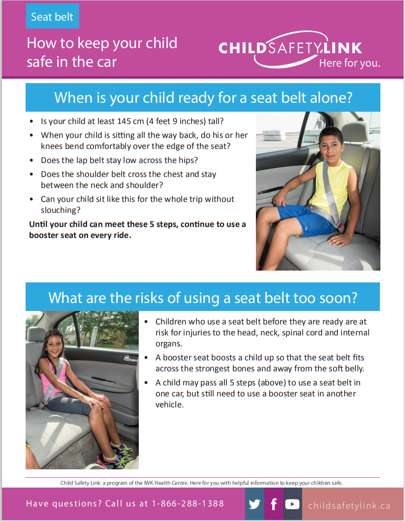 How to keep your child safe in the car: Seat Belt