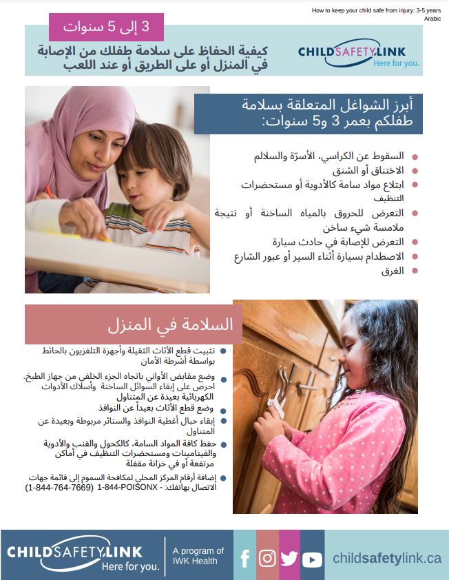 How to keep your child safe from injury at home, on the road, and at play (3-5 years old)