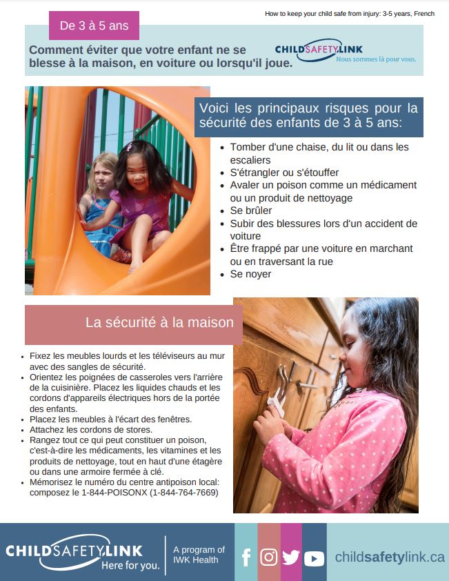 How to keep your child safe from injury at home, on the road, and at play (3-5 years old)